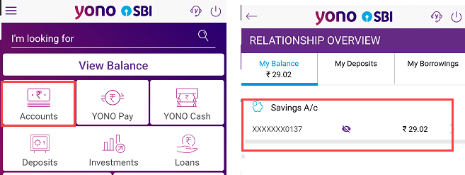 SBI balance check online