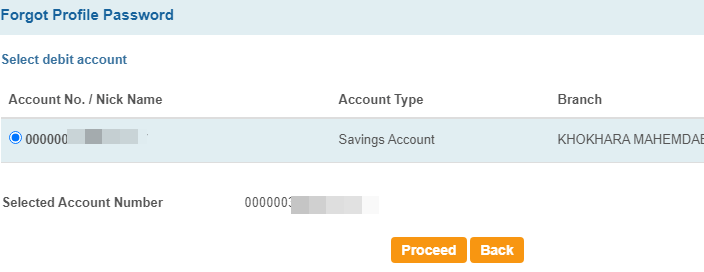 SBI Reset Profile Password & Hint Question Answer