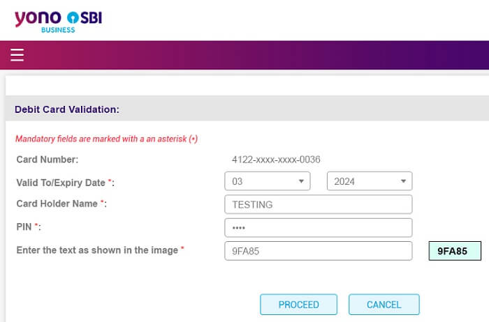 activate SBI net banking
