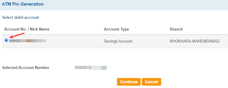 SBI ATM PIN Online