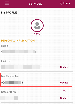 Change Axis Registered Mobile Number Online