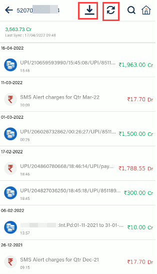 Bank of Baroda mPassbook 