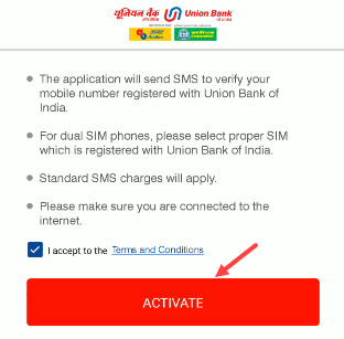 Union Bank of India Mobile Banking Registration Process