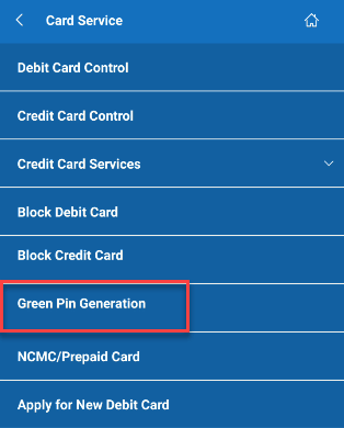 Central Bank of India Green Pin generation