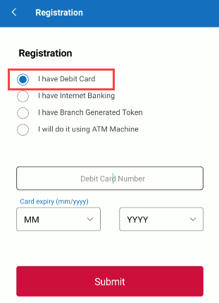 Register for Central Bank of India Mobile Banking