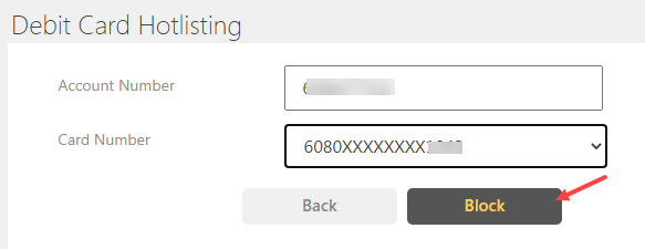 Block Indian Bank ATM/Debit Card Online
