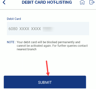 Block Indian Bank ATM/Debit Card Online