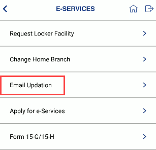 Change/Update Indian Bank email ID Online