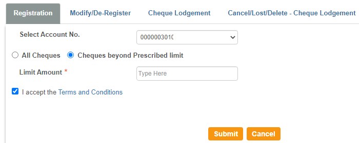 Activate Positive Pay for SBI Account