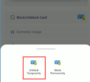 Block/Unblock Canara Bank Debit Card