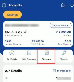 Download Indian Bank PDF Account Statement 