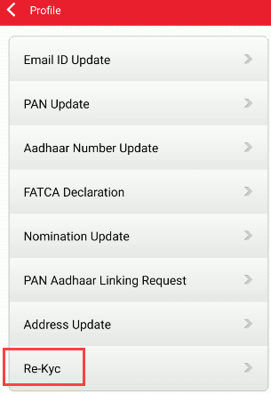 Kotak Bank Re-KYC Online using Mobile Banking