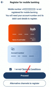 how to change mobile number in bank of baroda net banking