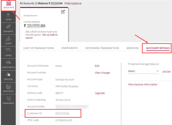 Check Axis Bank Customer ID By SMS Online BankingTricks check-axis-bank-customer-id-by-sms-online-bankingtricks