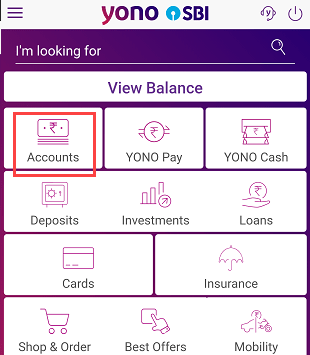 SBI YONO accounts