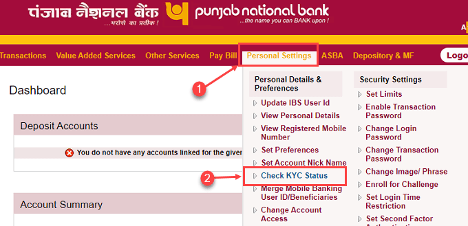 pnb account opening status check by reference number