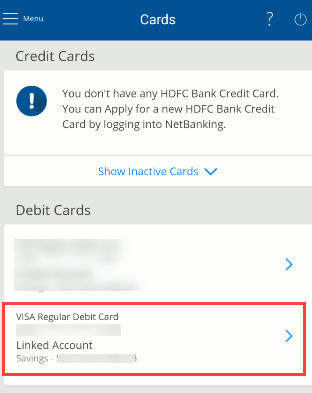 HDFC ATM PIN online