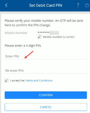 HDFC ATM PIN online