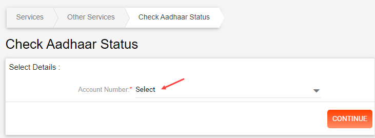 Bank of Baroda Aadhaar card link status