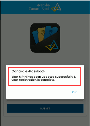 Canara e-Passbook mpassbook