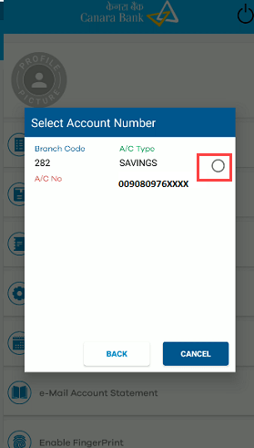 Canara e-Passbook mpassbook