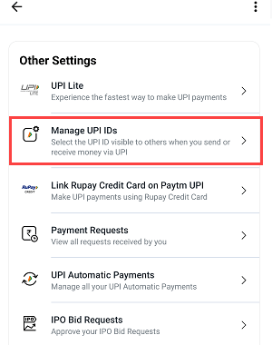Add New & Change UPI in Paytm