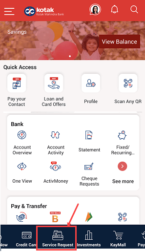 how to check kotak bank aadhaar link status