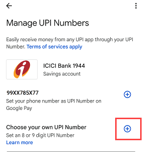 Create custom UPI Number on Google Pay (Gpay)