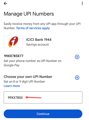 Create custom UPI Number on Google Pay (Gpay)