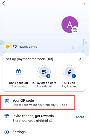 Generate Google Pay (Gpay) Temporary Dynamic QR Code and set Custom Amount 