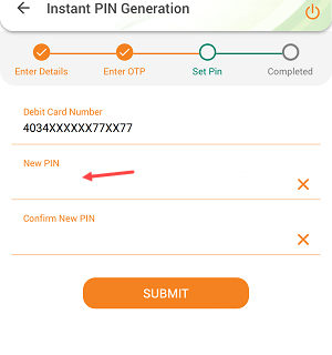 Generate IDBI Debit Card ATM PIN on Mobile Banking