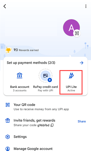 Deleting or Closing Google Pay-Upi Lite and Withdraw Money