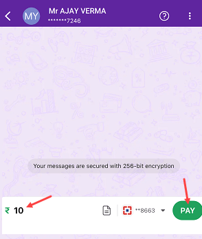 Send Money Using Bank Account Number on PhonePe