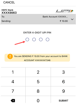 Send Money Using Bank Account Number on PhonePe