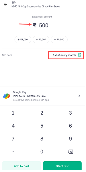 invest in mutual fund SIPs on Groww app