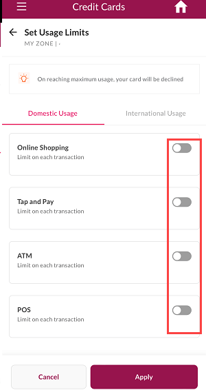 Block Unblock Axis Bank Credit Card