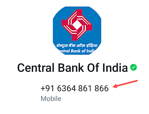 Central Bank of India CIF Number