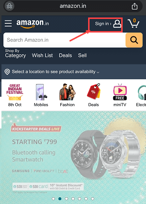 Track amazon Pay ICICI Credit card status