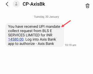 Accept IPO Mandate Request on Axis Mobile Banking