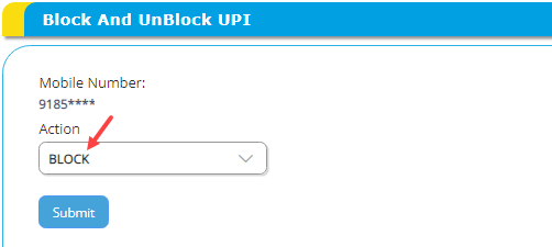 Block UPI for Canara Bank Account