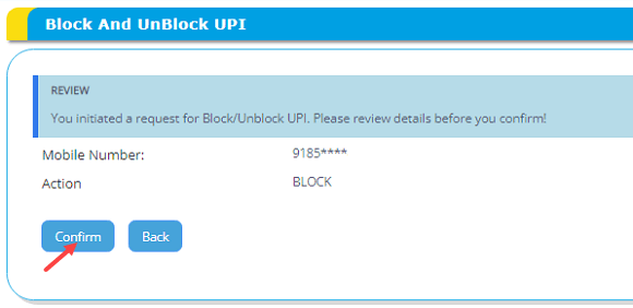Block UPI for Canara Bank Account
