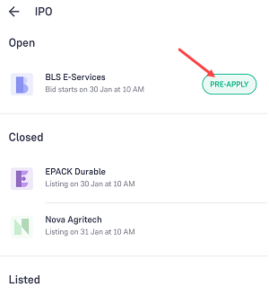 IPO Apply Groww