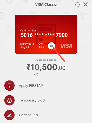 Check IDFC First Bank Debit Card Number, Expiry & CVV Online