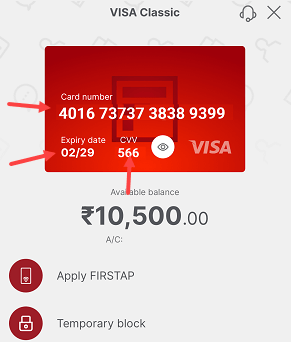 Check IDFC First Bank Debit Card Number, Expiry & CVV Online