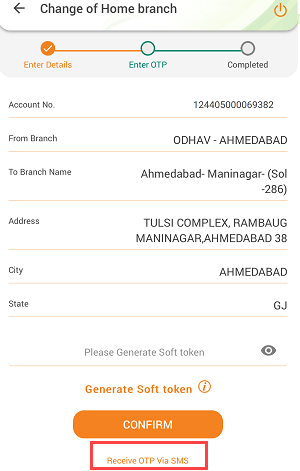 Change your IDBI Bank Account Branch Online 