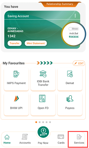 IDBI Mobile Banking Services