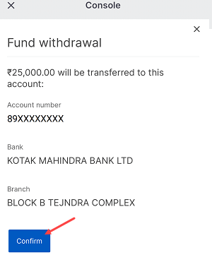 Withdraw Funds From Zerodha Account Instantly through IMPS