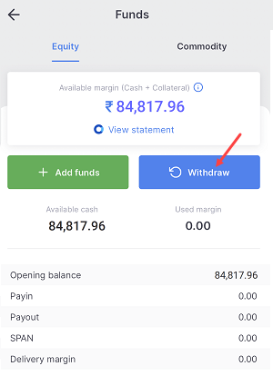 Withdraw Funds From Zerodha Account Instantly through IMPS