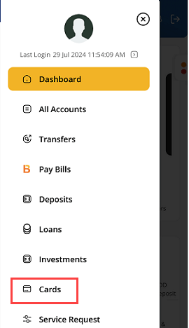IndSMART mobile Card option