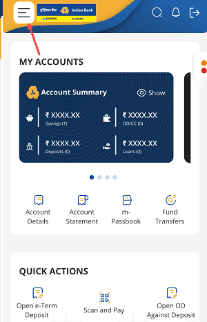 IndSMART Mobile Menu